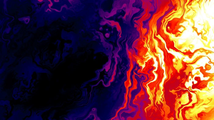 Abstract colorful wavy lines gradient 4K