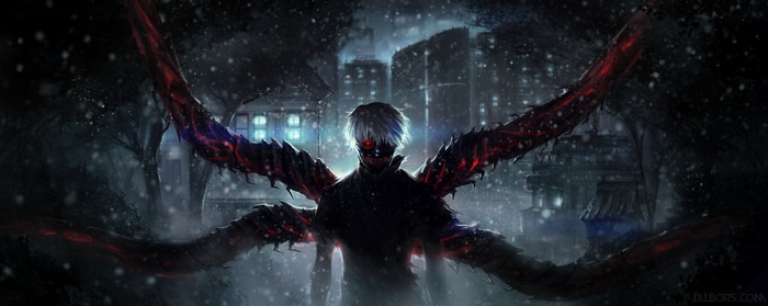 4K Tokyo Ghoul Kaneki Ken with Kagune