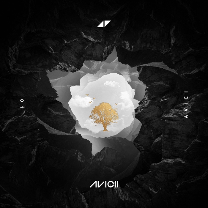 Avicii 01 Album Cover with Golden Tree