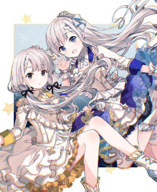 Hisakawa Nagi and Hisakawa Hayate from THE iDOLM@STER