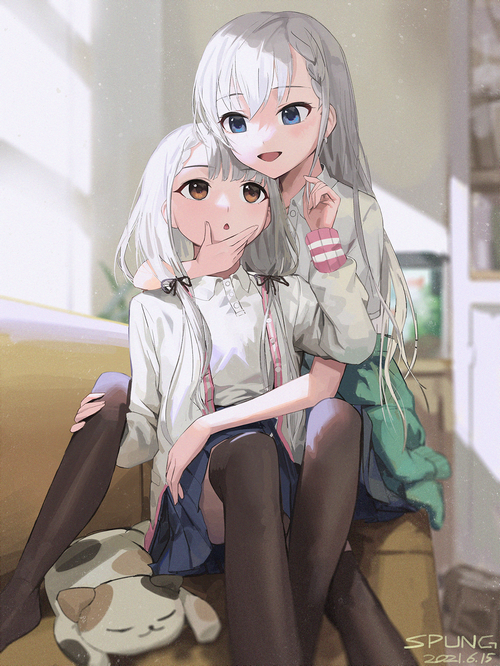 Hisakawa Nagi and Hisakawa Hayate from THE iDOLM@STER: Cinderella Girls