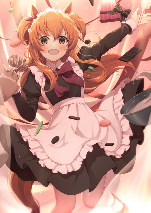 Uma Musume Pretty Derby Maid Outfit Fan Art