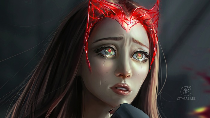 Scarlet Witch Crying 4K