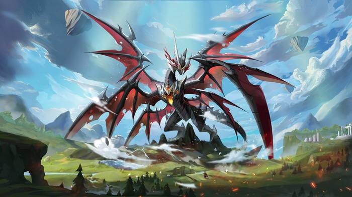 4K Dragon Artwork with Wings