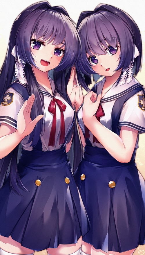 Ryou and Kyou Fujibayashi from Clannad fan art