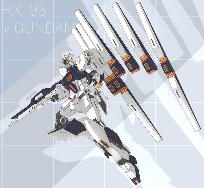 RX-93 v Gundam Fan Art