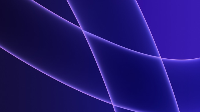 Abstract blue wavy lines artwork