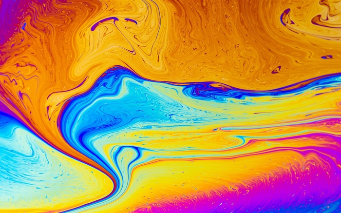 Abstract soap bubble colors