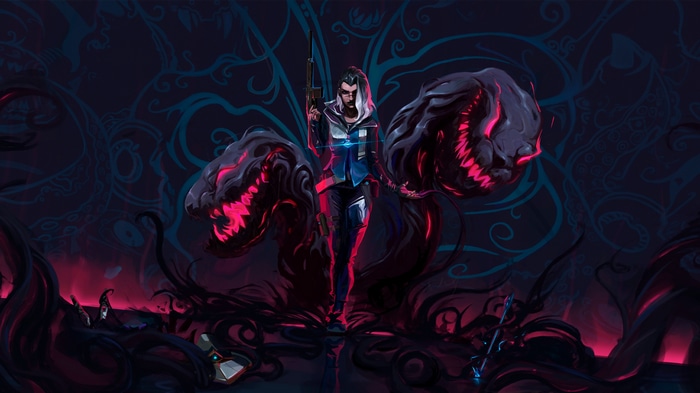 Fade from Valorant with demonic creatures