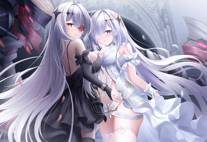 Azur Lane twins Emden fan art