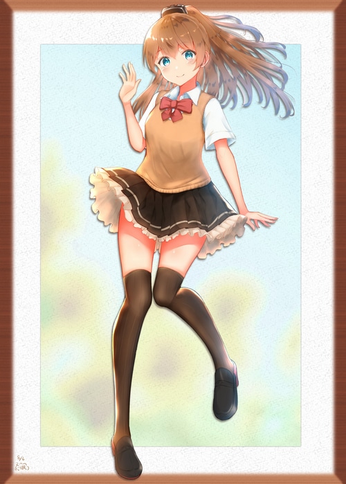 Kumano from Kantai Collection with Ponytail