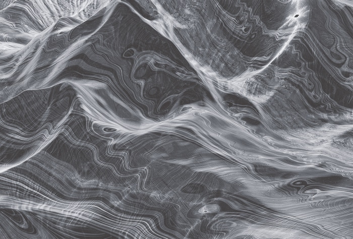 Monochrome abstract waves by Hampus Olsson