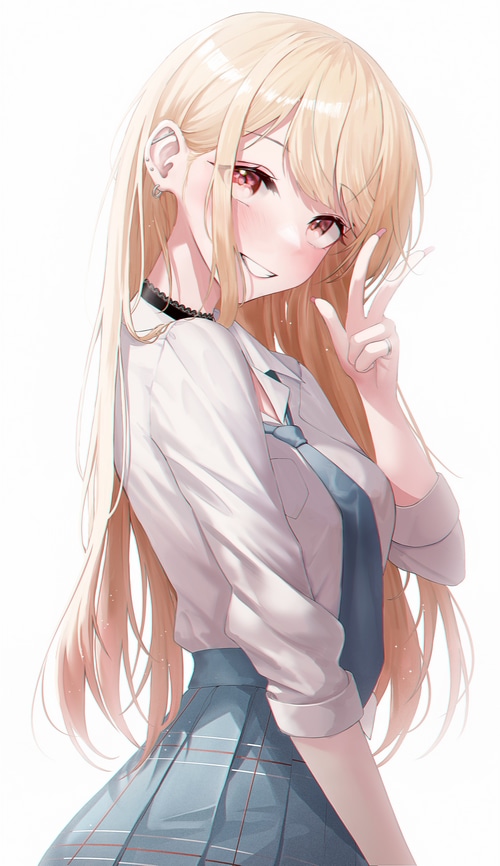 Marin Kitagawa making peace sign