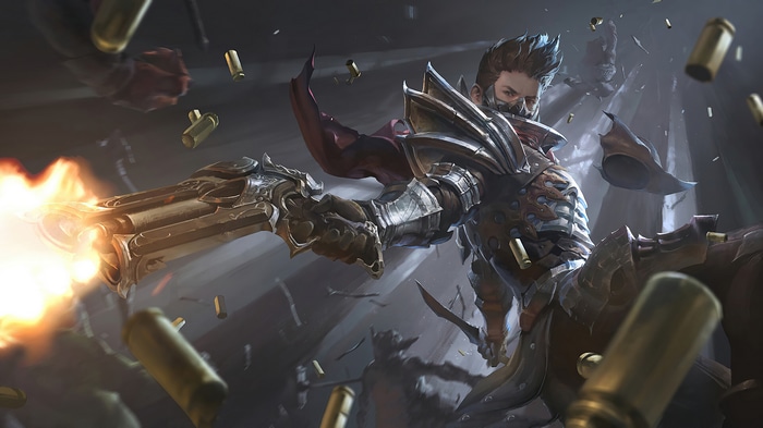 4K Fantasy Warrior with Gun and Bullets