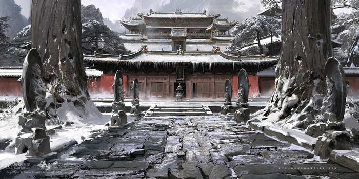 Black Myth: Wukong Temple in Snow