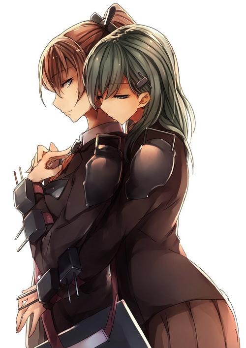 Kantai Collection fan art of Kumano and Suzuya