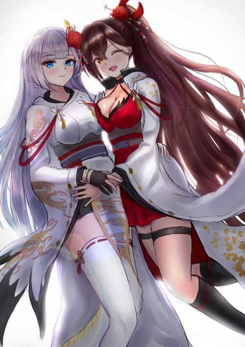 Azur Lane fan art of Shoukaku and Zuikaku