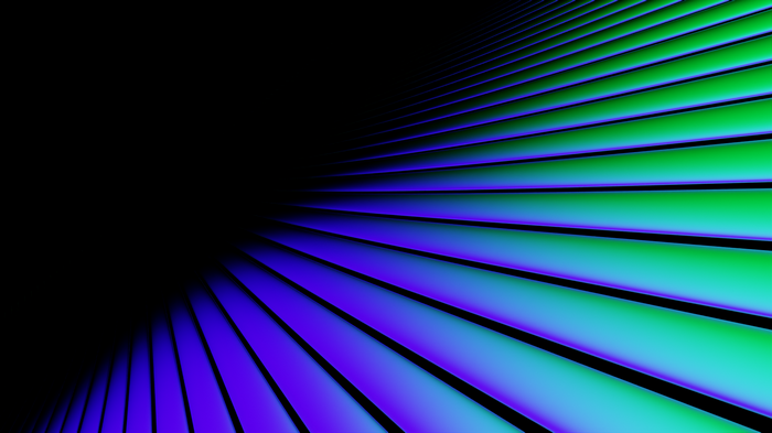 Abstract 3D render of glowing lines