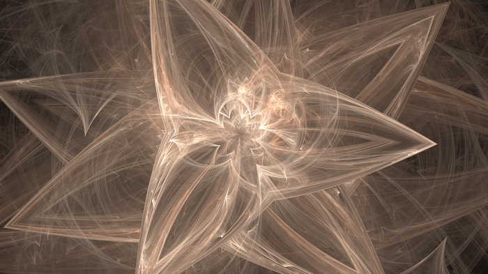 Abstract fractal flame with star-like patterns