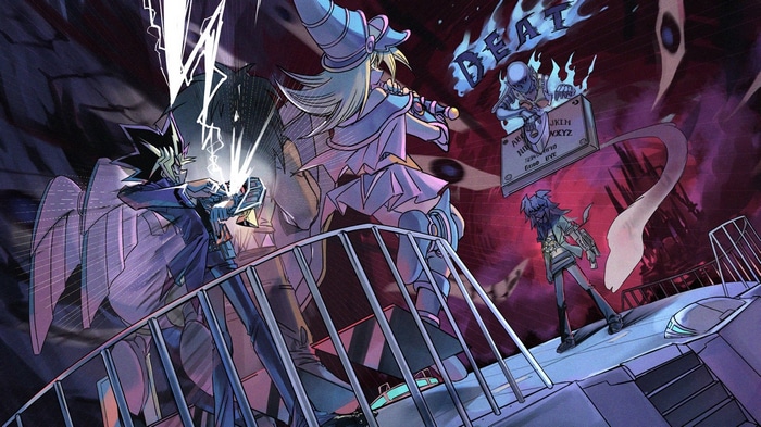 Yu-Gi-Oh! Yami Yugi, Dark Magician Girl, and Yami Bakura