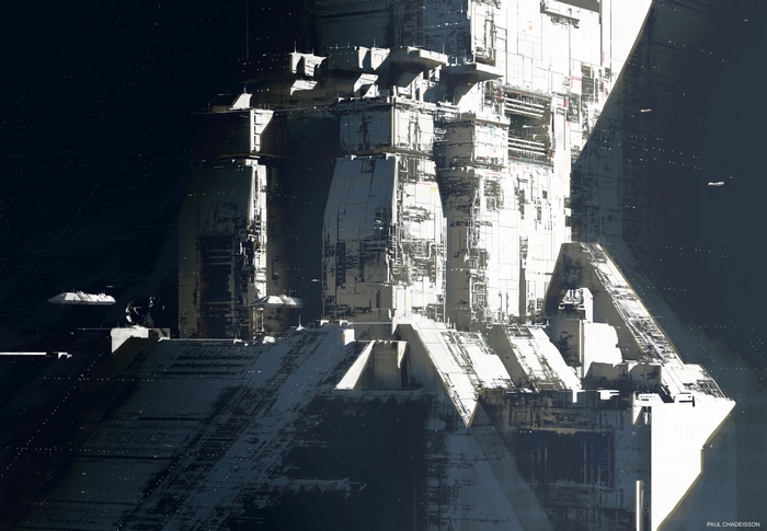 4K Science Fiction Space Architecture by Paul Chadeisson
