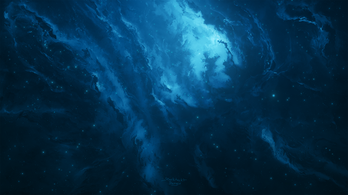 4K Nebula with Stars by Starkiteckt