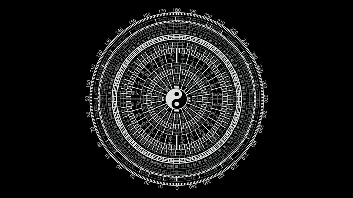 4K Chinese Yin and Yang Compass