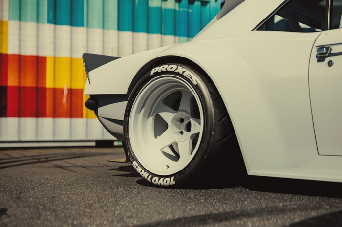 White 1969 Chevrolet Camaro SS with Toyo Tires