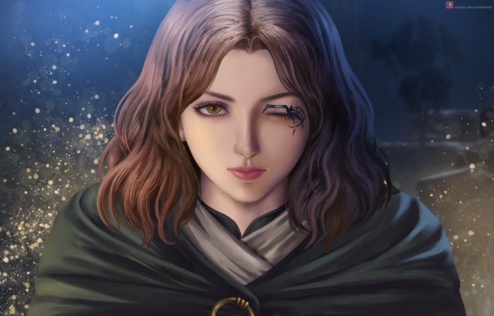4K Elden Ring fan art of Melina by Alexander Dinh
