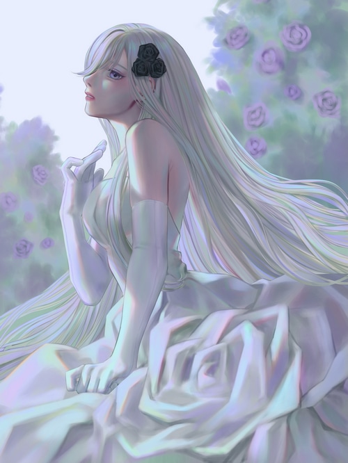 Garden Rose Maiden from Yu-Gi-Oh! fan art