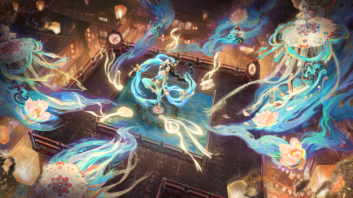 4K Honor of Kings Dancer with Water Elements
