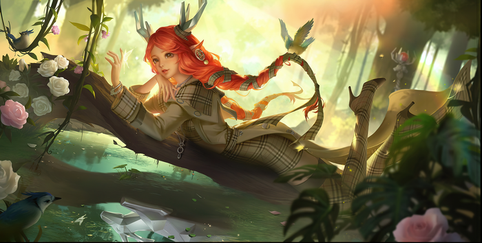 4K Honor of Kings Character in Forest
