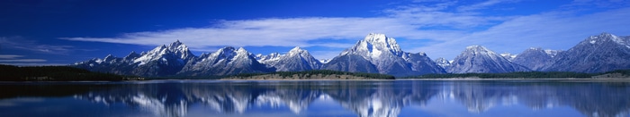 4K Grand Teton Mountains Reflection on Lake