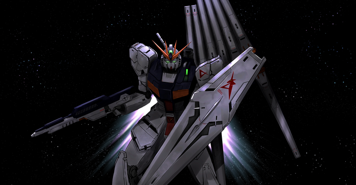 4K RX-93 v Gundam in Space