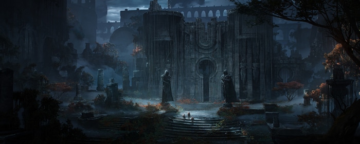 Fantasy Architecture Ruins Concept Art by Alex Pi