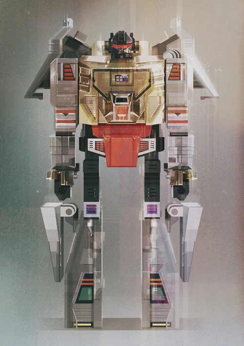 Grimlock Transformer Robot by James Gilleard