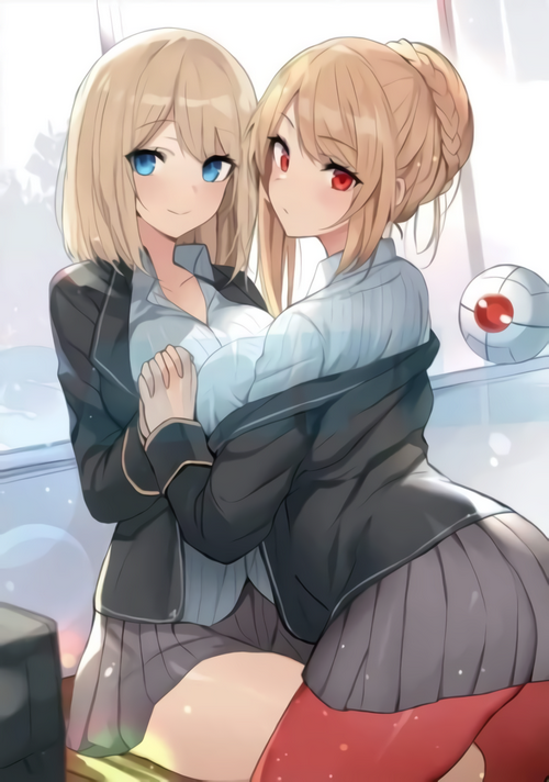 Olivia and Angelica Rapha Redgrave from Otome Game Sekai