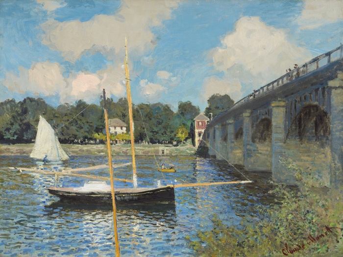 The Bridge at Villeneuve-la-Garenne by Claude Monet
