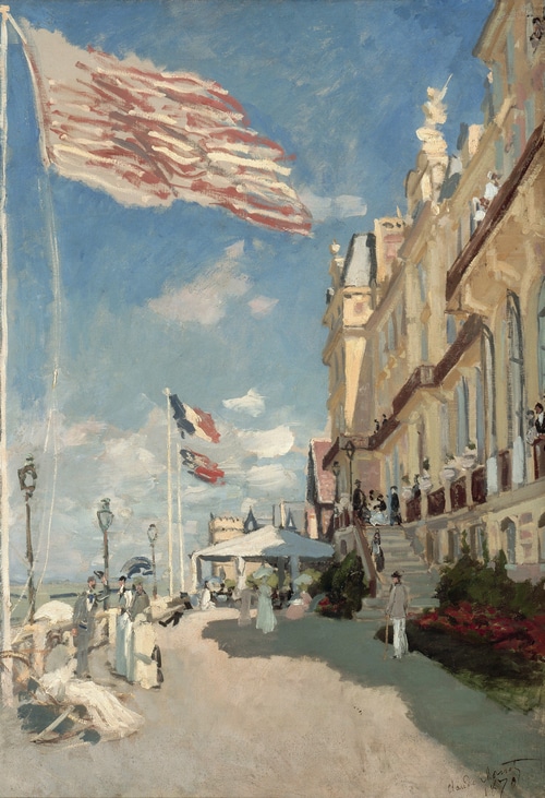 Claude Monet's Impressionist Painting of a Coastal Scene