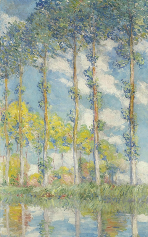 Poplars by Claude Monet