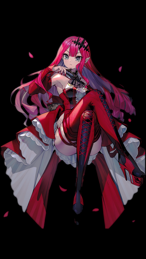 Baobhan Sith in a red dress