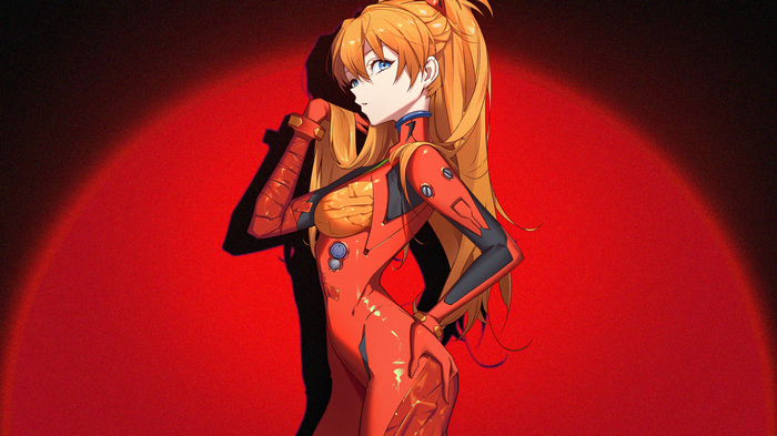 Asuka Langley Soryu in a red plugsuit