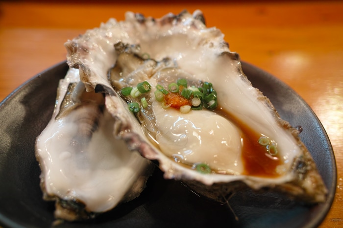 4K food still life of oysters
