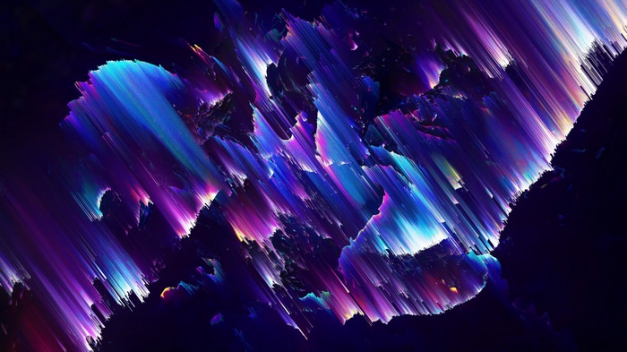 Abstract pixel sorting glitch art