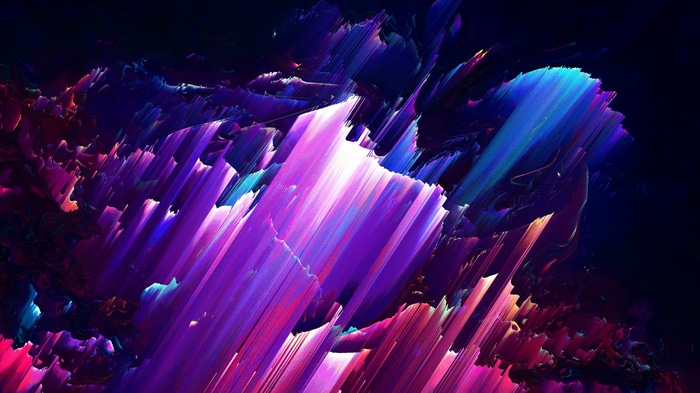 Abstract pixel sorting glitch art