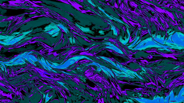 Abstract liquid wavy fractal pattern in 4K