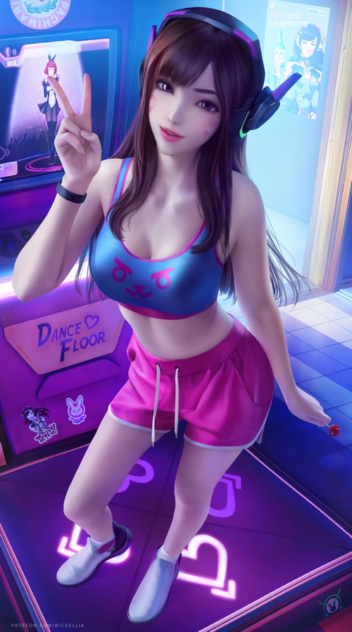 4K Fan Art of D.Va from Overwatch