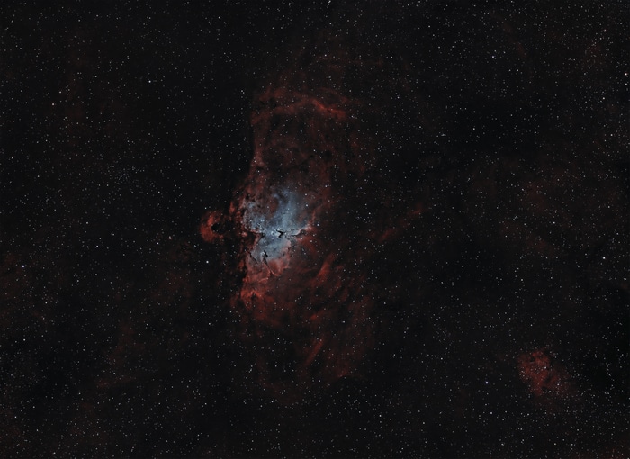 Stars and nebula in deep space