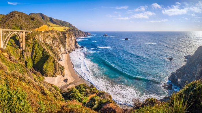 4K Bixby Creek Bridge on California Coast