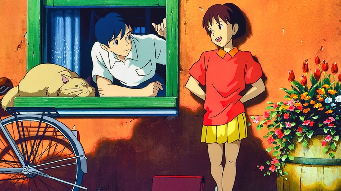 Shizuku Tsukishima and Seiji Amasawa in Whisper of the Heart